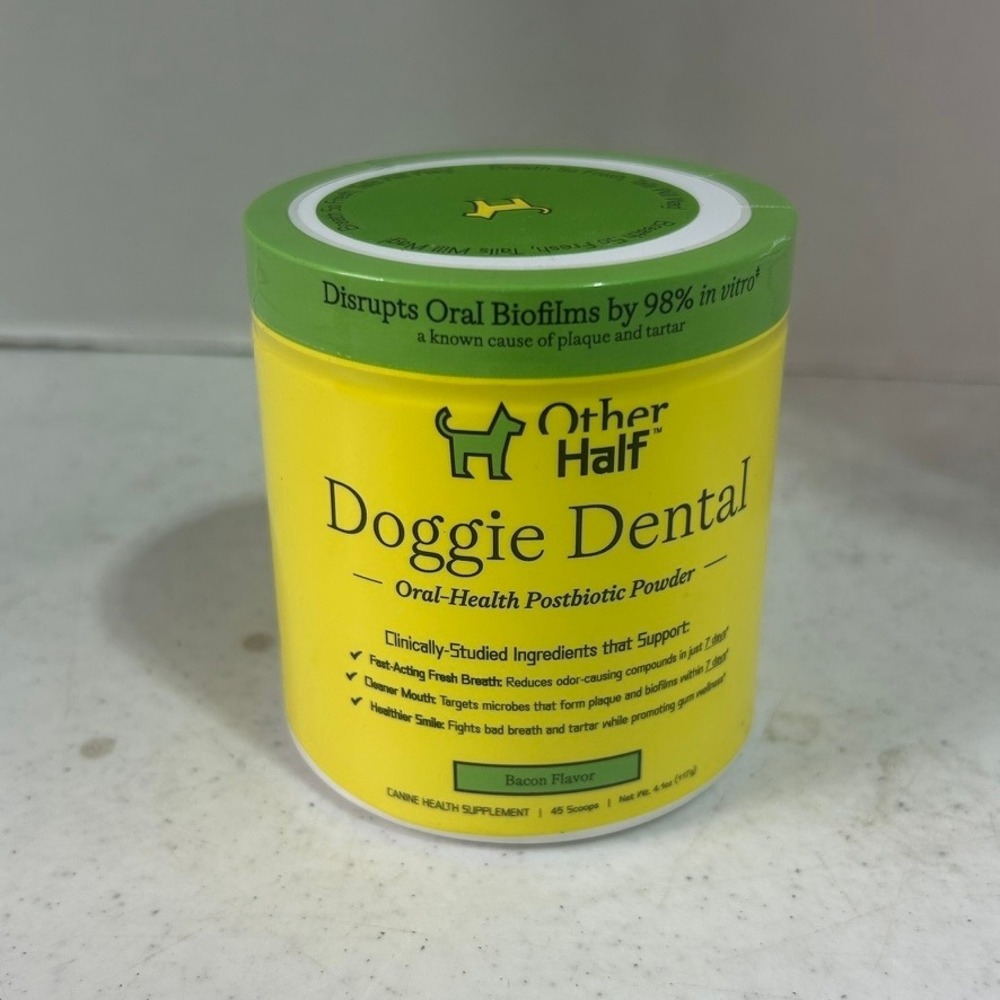 Other Half Doggie Dental Oral-Health Postbiotic Powder Bacon Flavor 4.1oz